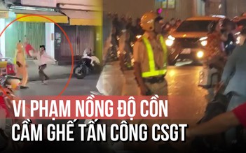 Cầm ghế tấn công CSGT giữa đường, người đàn ông bị khống chế tại chỗ