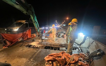 Thi công ngày đêm sửa chữa cao tốc TP.HCM - Long Thành