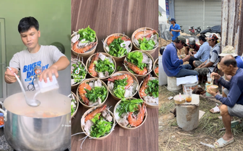Nấu ăn đãi thợ xây nhà, chàng trai miền Tây nhận về triệu view