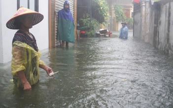 Bão số 3 gây mưa lớn, nhiều nơi ở Thanh Hóa ngập sâu