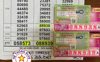 Tờ vé trúng 2 giải xổ số miền Nam 2.7: Đại lý tiết lộ xác suất hiếm gặp