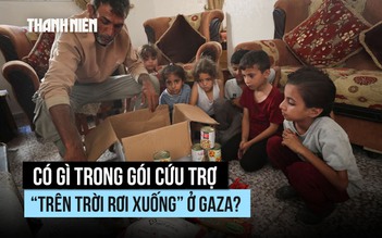 Có gì trong gói cứu trợ ‘trên trời rơi xuống’ ở Gaza?