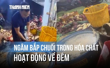 Lời khai chủ cơ sở dùng hóa chất tẩy trắng bắp chuối: 'Không ngâm người ta chê'