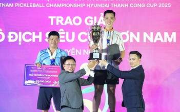 Trương Vinh Hiển thắng lớn ở giải pickleball Việt Nam 2025