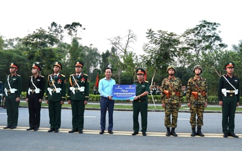 Đoàn Thanh niên Chính phủ thăm, động viên lực lượng diễu binh Quốc khánh 2.9