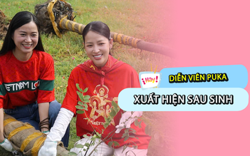 Puka gác lại việc nghỉ dưỡng sau sinh, cùng dàn sao đi trồng cây