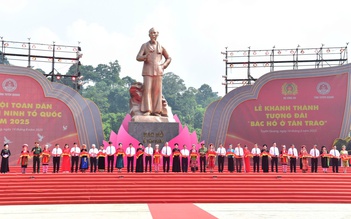 Tổng Bí thư Tô Lâm dự lễ khánh thành tượng đài 'Bác Hồ ở Tân Trào'