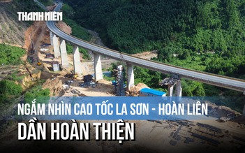 Toàn cảnh thi công mở rộng cao tốc La Sơn - Hòa Liên