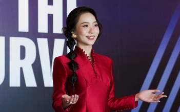 Cô gái cao 1,75 m xinh như hoa hậu gây chú ý ở 'Gương mặt truyền hình'