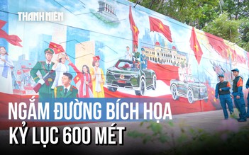 Xúc động ngắm đường tranh bích họa tái hiện lịch sử, xác lập kỷ lục Việt Nam