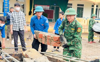 Trường học ở Hà Tĩnh nỗ lực khắc phục hậu quả bão số 5