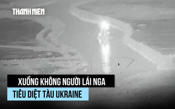 Xem xuồng tự sát Nga lần đầu đánh tàu quân sự Ukraine