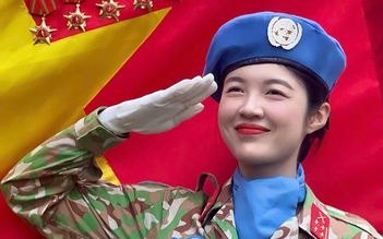 Nữ thiếu úy hoãn lập gia đình để tham gia diễu binh