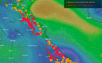 Bão số 6 suy yếu thành áp thấp nhiệt đới, mưa lớn hết ngày 31.8