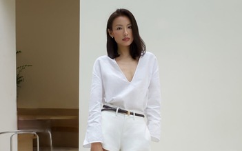 Thanh lịch mà không 'kén' dáng với sắc trắng đơn giản