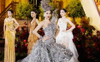 Lê Hoàng Phương diện trang phục nặng gần 20 kg trên sàn diễn ‘Vietnam Beauty Fashion Fest’