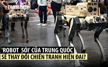 Trung Quốc tung robot 'chiến lang' vào huấn luyện quân sự