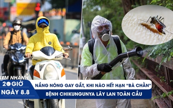 Xem nhanh 20h ngày 8.8: Nắng nóng gay gắt, khi nào hết 'hạn bà chằn' | Bệnh chikungunya lây lan toàn cầu