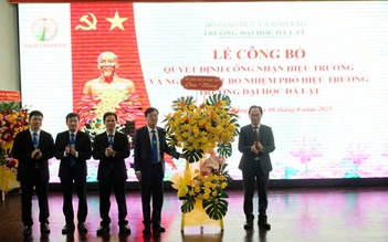 Công bố quyết định bổ nhiệm hiệu trưởng, 3 phó hiệu trưởng Trường ĐH Đà Lạt