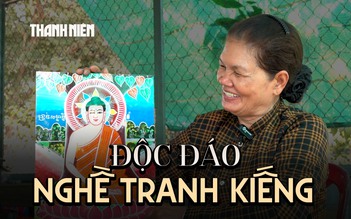 Người phụ nữ Khmer cuối cùng giữ nghề vẽ tranh kiếng ở Cần Thơ