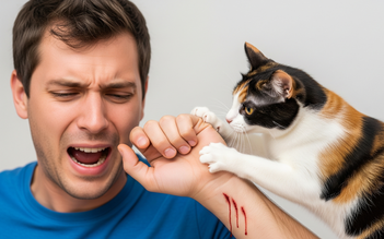 Chỉ một vết mèo cào nhỏ không ngờ có thể gây bệnh não nghiêm trọng
