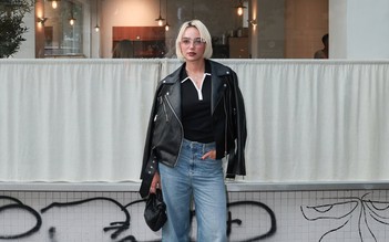 Quần jeans và giày ba lê, sự kết hợp hoàn hảo trong mùa thu