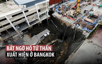 Hố tử thần sâu 50 m ngay giữa Bangkok