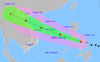 Bão Bualoi mạnh cấp 11 đang hướng vào Biển Đông