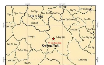 Quảng Ngãi: 6 trận động đất liên tiếp trong 2 ngày, có trận 3,6 độ Richter