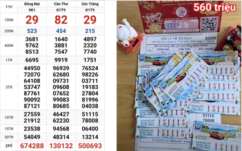 Xổ số miền Nam ngày 3 tháng 9: 56 vé vừa trúng 560 triệu đài Sóc Trăng