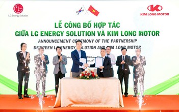 Kim Long Motor hợp tác Công ty LG Energy Solution sản xuất pin ô tô điện
