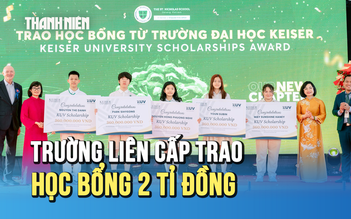 Trường liên cấp trao học bổng 2 tỉ cho học sinh nhân ngày khai giảng và khánh thành