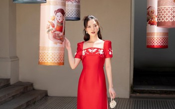 Diện sắc trắng - đỏ tôn da, tôn dáng ngày đầu xuân