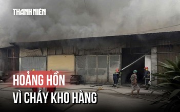 Cháy kho hàng trên đường Trần Đại Nghĩa, khu dân cư nháo nhào