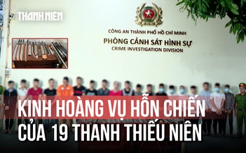 Tạm giữ 19 thanh thiếu niên đuổi đánh nhau gây náo loạn đường phố