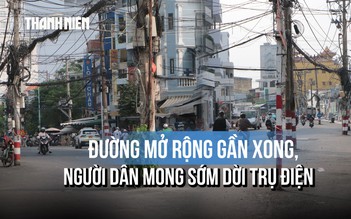 Đường Chu Văn An sắp hoàn thiện, người dân mong sớm di dời trụ điện