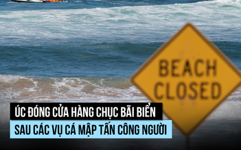 Úc phải đóng cửa hàng chục bãi biển vì cá mập cắn người