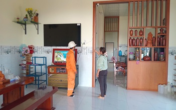 Điện sáng vùng tái định cư Lơ Pang, xuân mới thêm no ấm