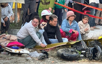 TP.Huế: Tai nạn giữa xe ben và nhiều xe nhỏ, 2 người tử vong