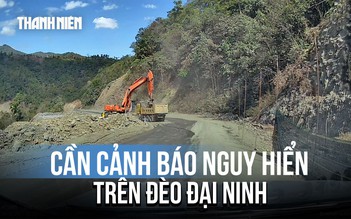 QL28B: Đèo Đại Ninh tiềm ẩn rủi ro vì thiếu rào chắn, cảnh báo