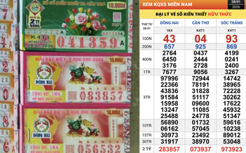 Xổ số miền Nam ngày 28 tháng 1: Một người ở TP.HCM vừa trúng hơn 34 tỉ