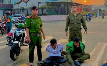 Nghi can trộm chó dùng bình xịt hơi cay chống trả công an ở TP.HCM