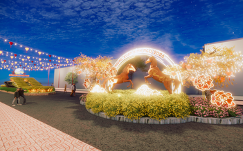 Chợ hoa xuân 'Trên bến dưới thuyền' ở phường Phú Định, TP.HCM bắt đầu từ 2.2