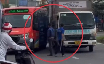 Đà Nẵng: Xử lý tài xế xe tải dùng hung khí đe dọa người lái xe buýt