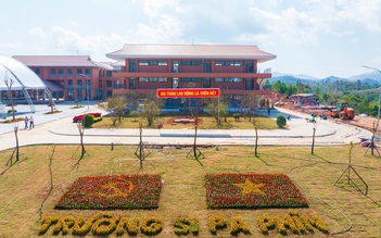 Sắp khánh thành trường học liên cấp hiện đại bậc nhất vùng biên giới Điện Biên
