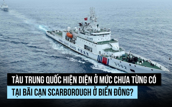 Tàu Trung Quốc hiện diện ở mức độ chưa từng có tại bãi cạn Scarborough?