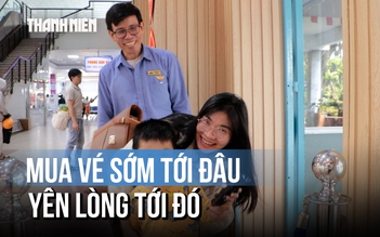 Vé tàu tăng giá, người dân vẫn tranh thủ mua sớm để về quê