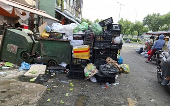 Nhiều điểm tập kết rác trước nhà dân