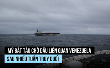 Mỹ bắt tàu chở dầu mang cờ Nga sau nhiều tuần truy đuổi từ Venezuela