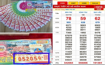Xổ số miền Nam ngày 13 tháng 10: Trúng đài Vũng Tàu, nhận chuyển khoản ngay